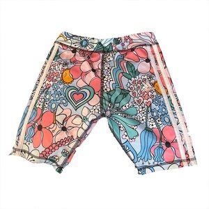 Adidas Kids Vibrant Floral Bike Shorts